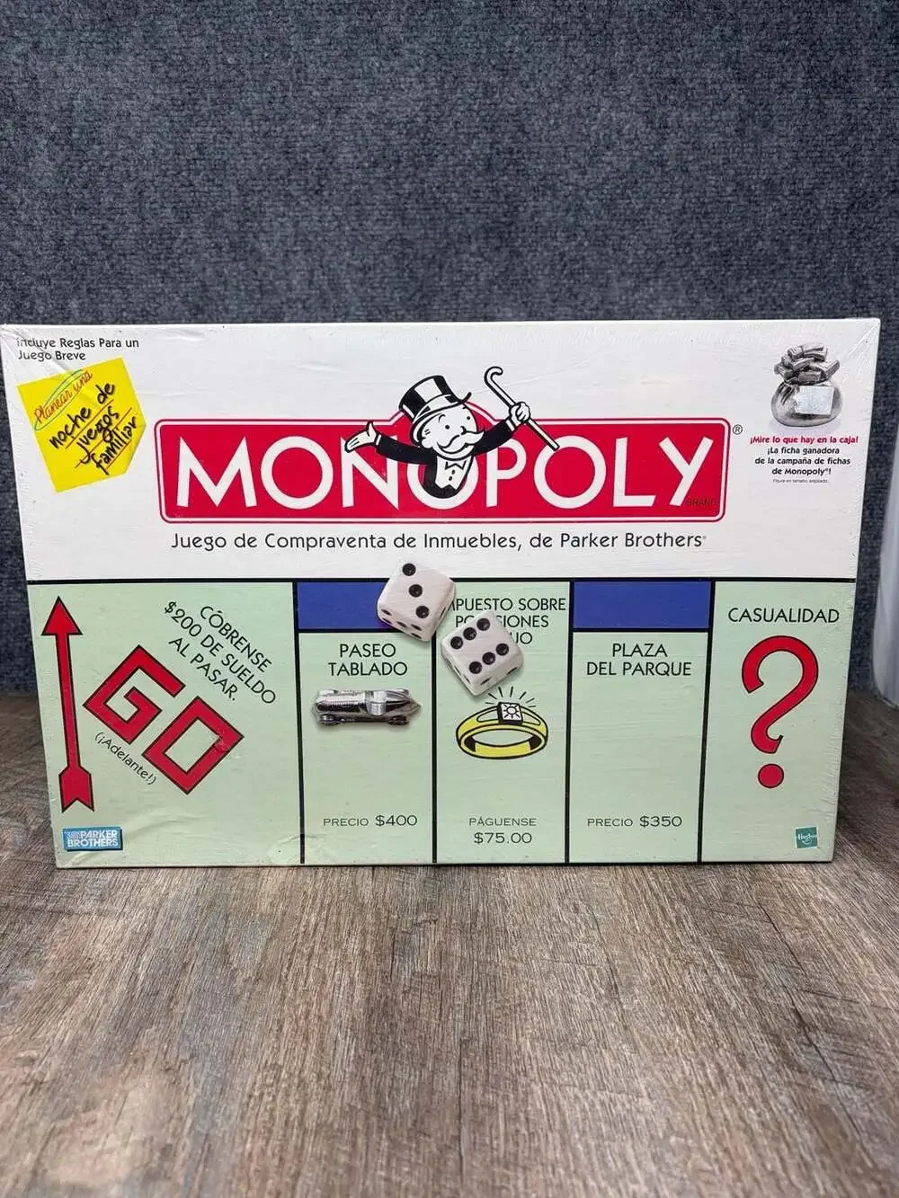 1999 Parker Brothers Spanish Monopoly New factory Plastic Sealed BRAND NEW Bueno